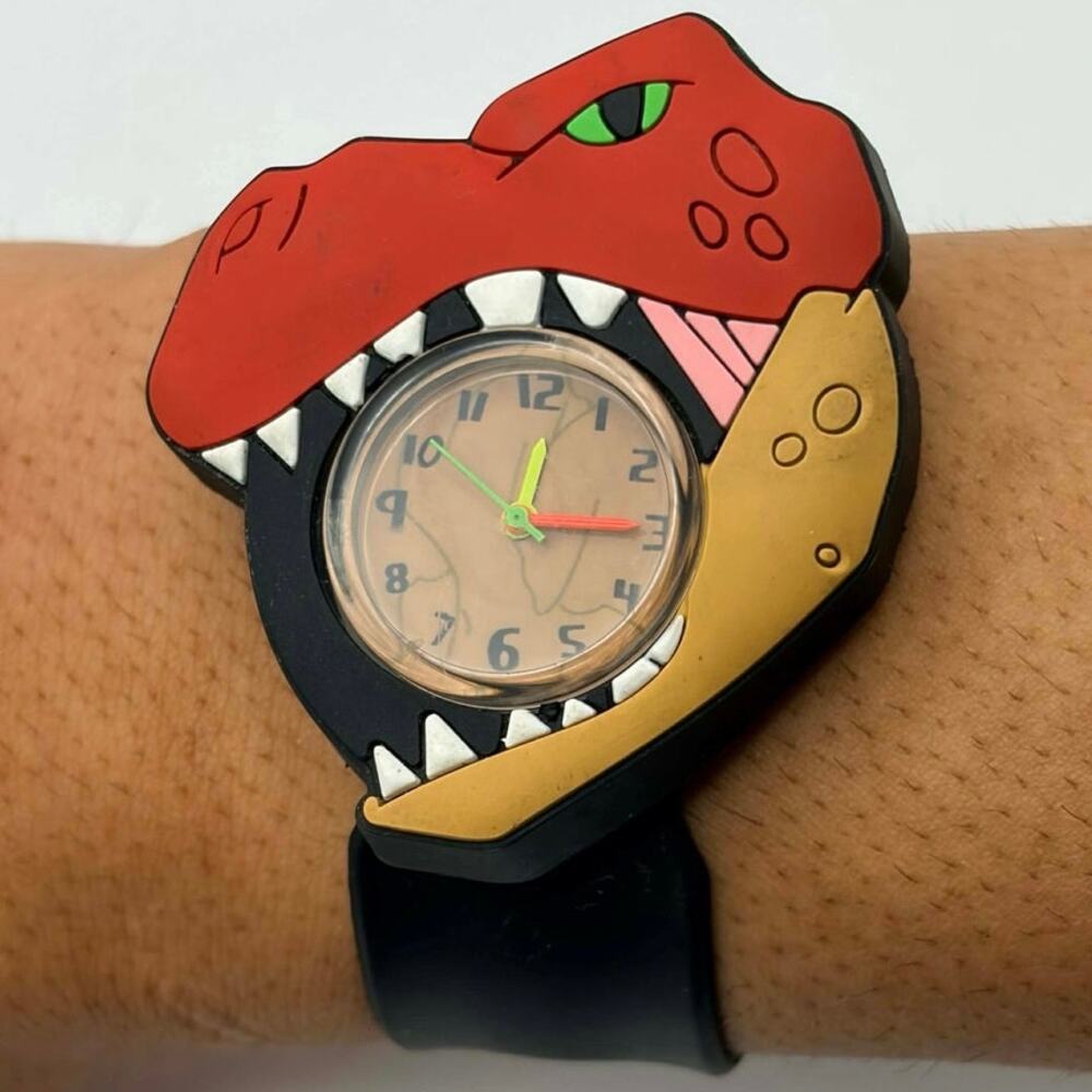 Red & Black T-Rex Kid’s Snap Watch